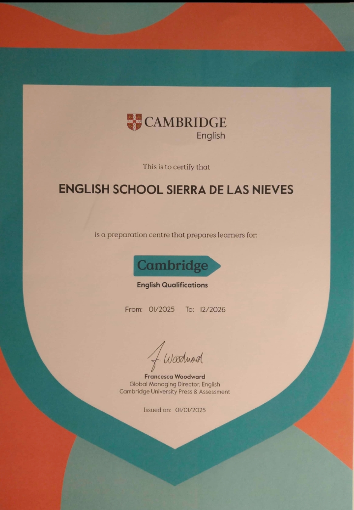 clases de ingles en yunquera